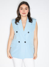 Kort blazer vest